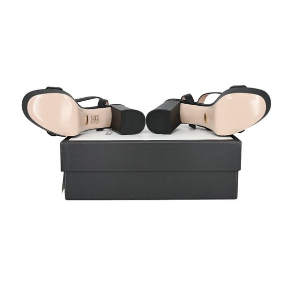 Gucci GG Marmont Leather Platform Sandals - Picture 11 of 14